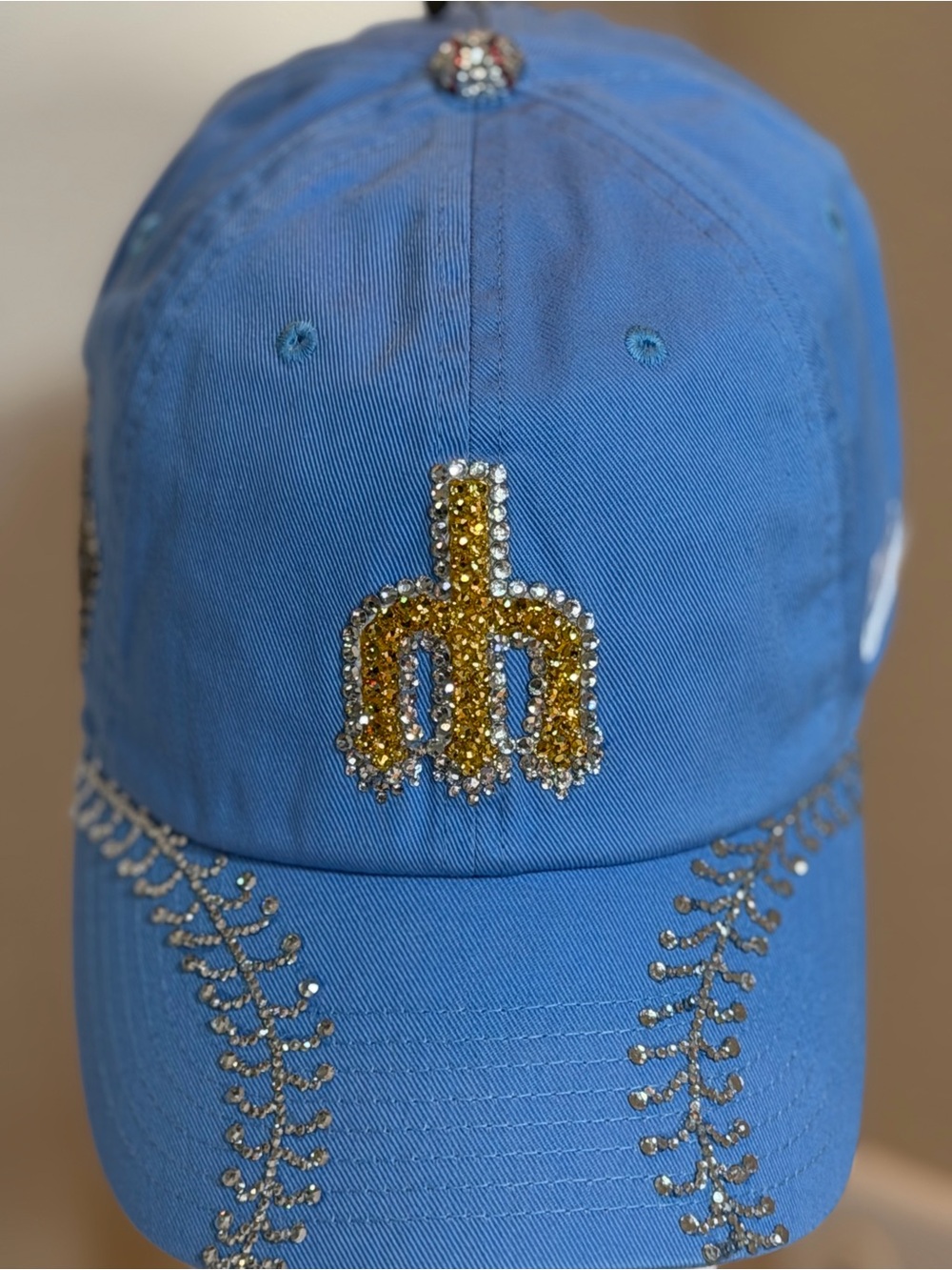 🧢✨⚾️ Seattle Mariners Cooperstown Club Nike Sky Blue Crystal-Embellished Cap